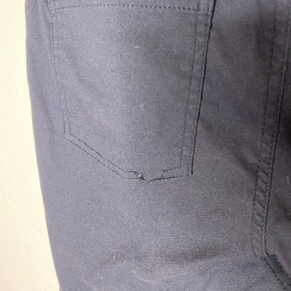 Prana "Brenna" Black Twill Moto Pants, Skinny Leg, Mid-Rise, Size 12 - Picture 4 of 10